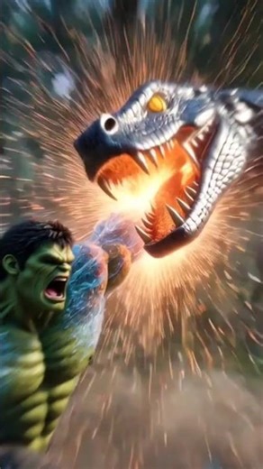 iceHulku vs Giant Anaconda Epic Fight | Jungle Monster Battle 🐍💥 #newreel #forestcreatures #gibbous