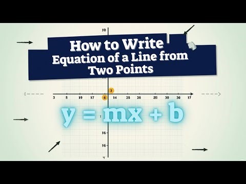 How to write the linear equation that passes through two points