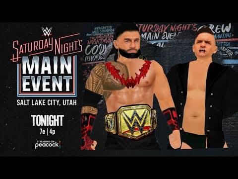 🔥 WR3D 2K26 DREAM MATCH 🔥ROMAN REIGNS 🩸 VS 🛡️ GUNTHER SATURDAY NIGHT MAIN EVENT 💥