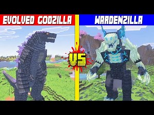 Evolved Godzilla vs Wardenzilla | Minecraft