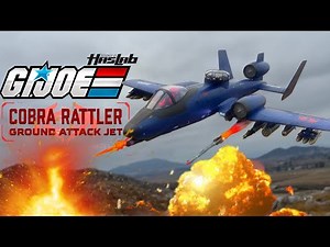 G.I. Joe Classified HasLab Cobra Rattler Ground Attack Jet Toy Review #gijoeclassified