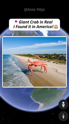 I Found Giant Crab on Google Earth!😱