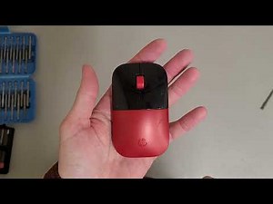 How to change the batteries in the HP wireless mouse model Z3700 848-201-022