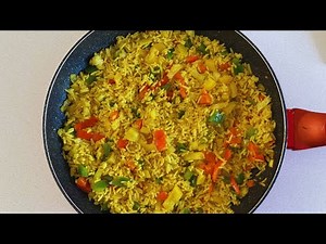 Fried turmeric rice | How to cook rice with turmeric powder | Turmeric powder recipes|