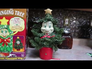 Telco 1997 Animated Pine Cone Kid Talking Christmas Tree Review!