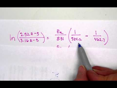 arrhenius equation example