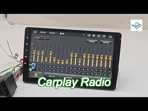 10 inch universal car radio supports carplay and android auto built in fm car radio