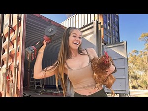 Life Off- Grid while building a container house!