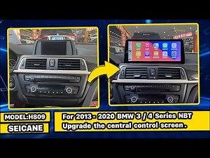 How to Install 12.3inch Carplay Autoradio to 2013-2020 BMW 3 Series F30 BMW 4 Series F36 NBT System?