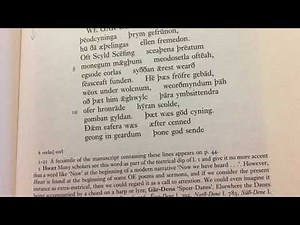 Beowulf: Opening 11 lines read in Old English