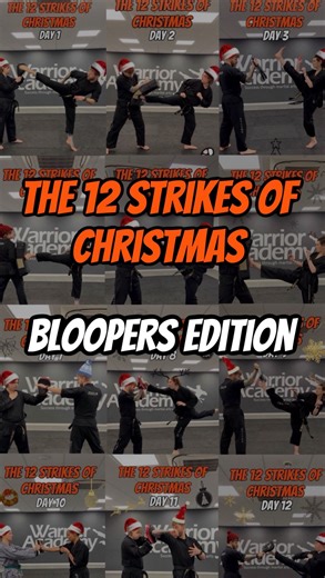 Christmas Eve Special🎄😂 You’ve seen the kicks, the strikes, and the skills… now it’s time for the bloopers! 😜 Welcome to our 12 Strikes of Christmas: Bloopers Edition😆 The outtakes, the missed timings, the laughs, and the moments that didn’t make the main cuts 🤭 Because training isn’t about being perfect… it’s about showing up, having a go, and enjoying the process 💪 Let us know if you want more behind-the-scenes! 🤣 #12StrikesOfChristmas #ChristmasEveSpecial #Bloopers #BehindTheScenes #Ma