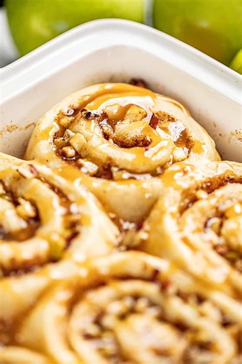 The Stay At Home Chef on Instagram: "Sticky, swirly, and loaded with caramel apple goodness—these cinnamon rolls are fall breakfast at its finest. → Comment “Recipe” to have the link sent right to your DMs 🔗 Or visit https://thestayathomechef.com/caramel-apple-cinnamon-rolls/ #dessert #cinnamonrolls #caramelapples #baking #recipe"