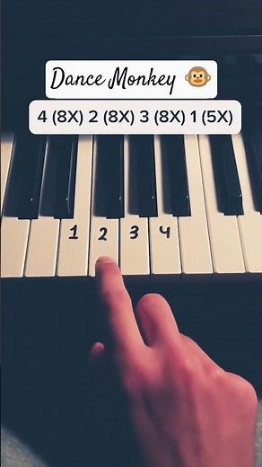 Super Simple Piano Tutorial - Dance Monkey 🐒🎹 ‪@keystutorialspage‬