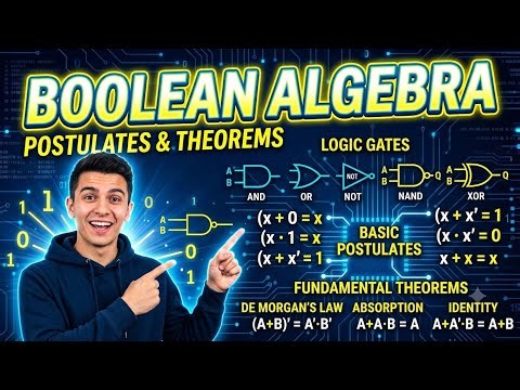 Boolean Algebra | Basic Postulates & Fundamental Theorems Explained