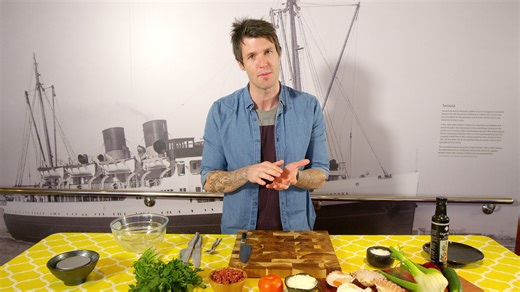 Set sail and cook fresh Tasmanian seafood with Ben