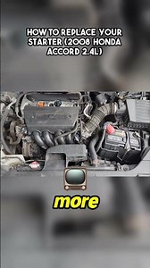 STOP ignoring that clicking sound! See the *real* trick to swapping the starter on a 2008 Honda A...