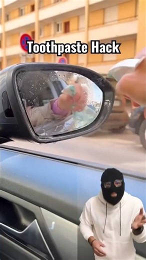 Toothpaste on Car Mirror? 🚗🦷 (Result is Shocking!)