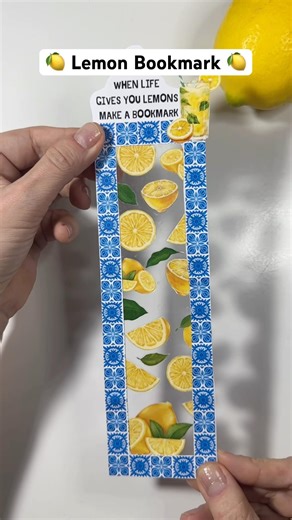 🍋 Lemon Bookmark Idea 🍋 #diy