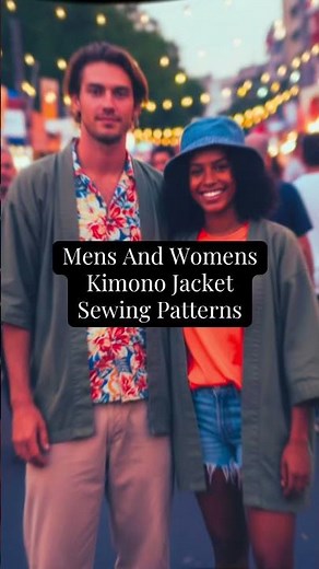 👘Make A Kimono Jacket👘 Mens and Womens Kimono Jacket Sewing Patterns! #fashion #sewingideas