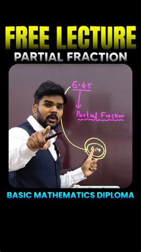Pradeep Giri Academy on Instagram: "🎯 FREE LECTURE ALERT 🚨 | Partial Fractions Made EASY 💥 Confused about Partial Fractions in Basic Mathematics? 😵‍💫 Watch this FREE lecture specially for Diploma Students and score full marks in your next exam! 📘🔥 No more fear — just clarity, tricks & step-by-step concepts explained simply! 💪✨ 🎥 Don’t miss it — Master the basics NOW! #PartialFractions #BasicMathematics #DiplomaStudents #FreeLecture #MathsMadeEasy #DiplomaEngineering #EngineeringMaths #S