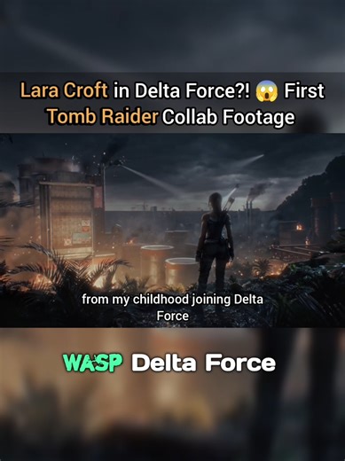 Lara Croft in Delta Force?! 😱 First Tomb Raider Collab Footage 👀 #deltaforce #tombraider #dfccsmp #new #update