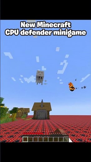 New Minecraft CPU defender minigame!!!😮😮 #minecraft #minecraftmeme #minecrfatmemes #memes #gaming