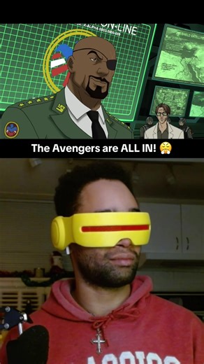 Nick Fury demonstates to the Avengers the capabilities of vibranium, and they all understand the difficulty of the situation… but they’re all in and ready to subdue this threat! 😤🔥 #avengers #ultimateavengers #marvel #c4nti #fyp