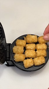 51K views · 56 reactions | Put tater tots in a waffle maker...  | Hometalk with Foodtalk | Facebook