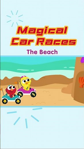 Beach Track - Magical Car Races | India #sesamehindi #elmo