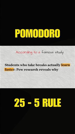 USE POMODORO To Beat Procrastination (25–5 Rule)