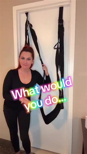 Link 🔗 in BIO - DOOR SWING Perfect for couples wanting to spice up some fun! Easy to assemble, adjustable straps, and designed to hang securely over most doors supporting up to 300 lbs!