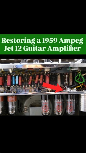 Shy | I hope you guys enjoyed todays long form video of seeing the lovely Ampeg Jet 12 repaired and restored! If you guys would like to see more... | Instagram