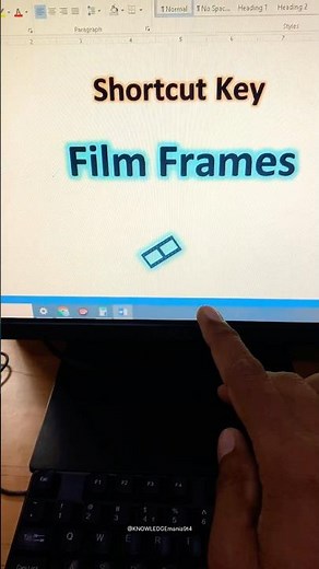 🎞️ Film Frames Symbol Shortcut Key in Ms Word #shorts #computer #msword
