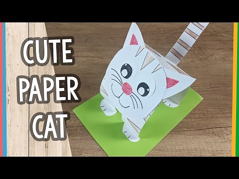 Cute Paper Cat Craft