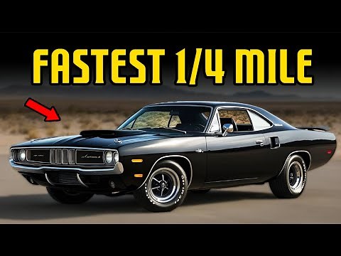 10 FASTEST 1970s Muscle Cars Over The Quarter Mile!