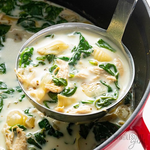 Chicken Florentine Soup - Wholesome Yum