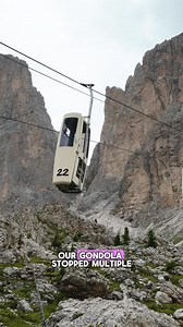 93K views · 1.2K reactions | We got stuck whilst our coffin gondola swung in the wind  Would you ride this insane gondola for 15 minutes above a jagged mountain? They can’t stop so you have to run inside as they lock you in from the outside and there is only room to stand! Coming to the Dolomites in Italy? Add this one to the list! #italy #dolomites #coffingondola | Flying The Nest | Facebook