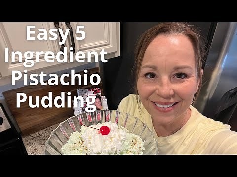 Easy 5 Ingredient Pistachio Pudding | 5-minute dessert recipe | Quick old-fashioned "salad" recipe