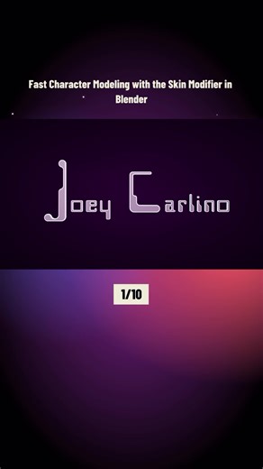 Fast Character Modeling with the Skin Modifier in Blender