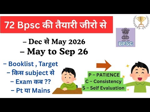 🎯 Next Crucial 6 months for 72 BPSC exam | जीरो से तैयारी कैसे करें ? Booklist, strategy, guidance