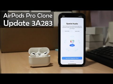 How To Update Your AirPods Pro Clones to get Spatial Audio! Superpods v4.5 Software Update!!