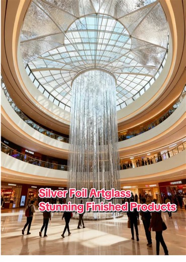 Customizable silver foil art glass with tailored textures! Sizes and patterns are fully customizable — instantly elevating hotels and clubs to a whole new level of sophistication ✨ #customglass #commercialspace #HighEndInteriorDesign #partition #interiordesign