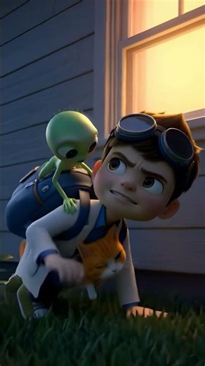 Leo's Tiny Universe Ep. 11⏳👽 Sneaking My Alien Friends Home #3danimation #animation #shorts