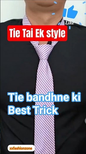 Tie Kaise Bandhe Easy Trick | Simple Tie Knot Step by Step 😍🔥new invention style 460 #shorts