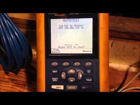 Spencer Tech How To Use Your Fluke DSP4000 Cat 5 Tester