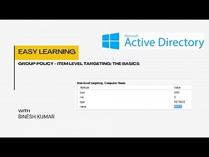 Group Policy Item Level Targeting