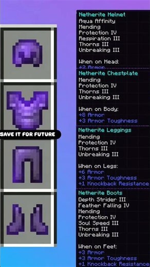 Best enchantments for armour🔥💀| Save it