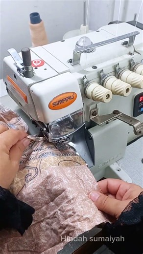 Love the process of overlocking sewing. Listen to the satisfying click-clack rhythm #sewing #tailor