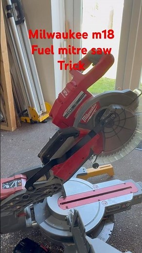 Milwaukee m18 mitre saw trick using Festool’s dust extraction