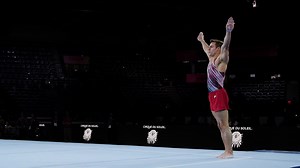 Sam Mikulak (USA) FX 2019 Worlds Stuttgart - Podium Training